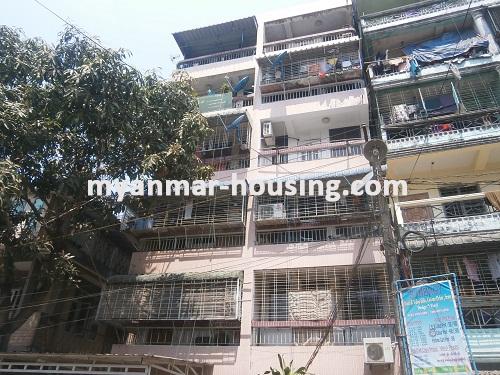 缅甸房地产 - 出售物件 - No.2476 - An apartment for sale in Kyee Myin Daing! - Front view of the building.