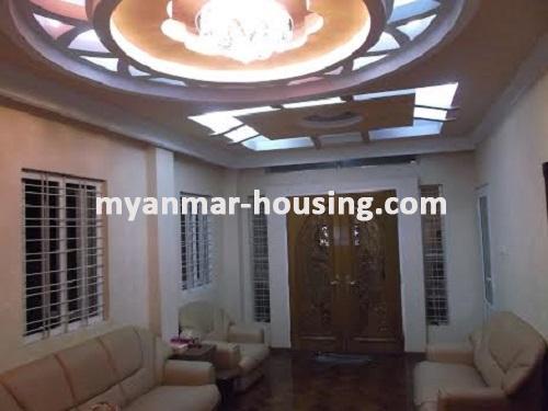 Myanmar real estate - for sale property - No.2490 - Well decorated house now for sale! - view of the living room.