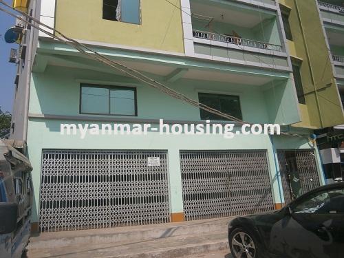 Myanmar real estate - for sale property - No.2501 - Nice location apartment face to Junction ZaWaNa! - Front view of the building.