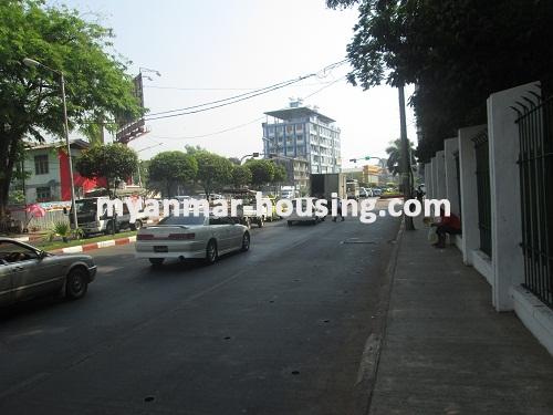 Myanmar real estate - for sale property - No.2504 - Perfect prepared this condo for sale in Sanchaung! - View of the Street.