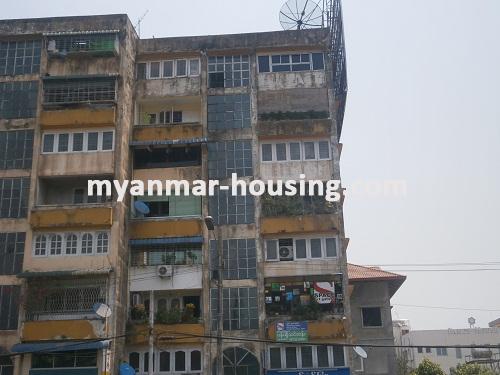 Myanmar real estate - for sale property - No.2522 - Near the Kabaaye pagoda area apartment for sale! - View of the building.