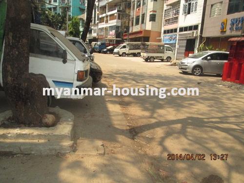 Myanmar real estate - for sale property - No.2525 - Located close to Ka Ya Wate park good apartment for sale! - View of the road.