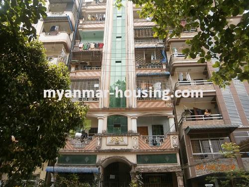 Myanmar real estate - for sale property - No.2534 - Renovated good apartment for sale! - View of the building.