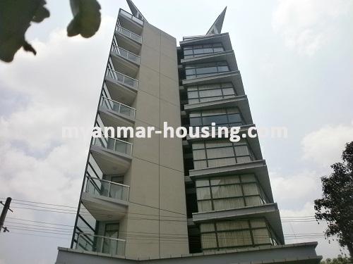 Myanmar real estate - for sale property - No.2537 - Excellent to live good Condo for sale in Mayangone! - View of the building.