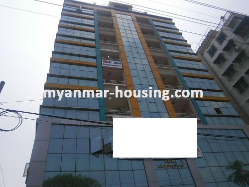 Myanmar real estate - for sale property - No.2548 - It is good to open office this condo for sale! - View of the building.