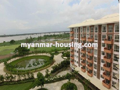 Myanmar real estate - for sale property - No.2549 - Nice view and good condo for sale in Thanlyin! - View of the building.