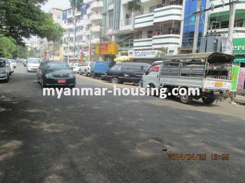 Myanmar real estate - for sale property - No.2551 - Well and renovated for sale in Dagon! - View of the Street.