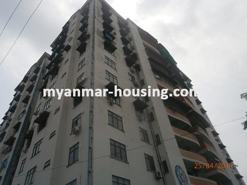 Myanmar real estate - for sale property - No.2561 - Spacious condo in VIP area for sale! - View of the building.