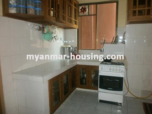 Myanmar real estate - for sale property - No.2570 - Condo for sale in Kyaukdadar! - View of the Kitchen room.