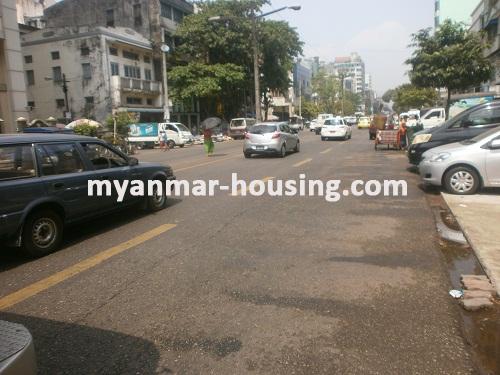 Myanmar real estate - for sale property - No.2573 - Good for shop in downtown! - View of the Street.