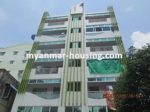 Myanmar real estate - for sale property - No.2596 - Apartment for sale in Yankin! - Front view of the building.