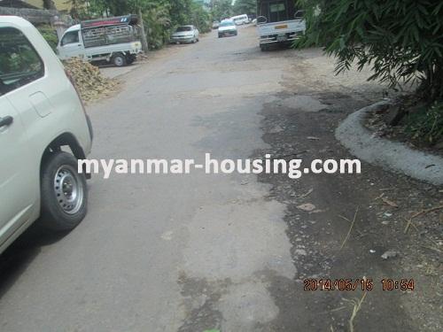 Myanmar real estate - for sale property - No.2596 - Apartment for sale in Yankin! - View of the Street.