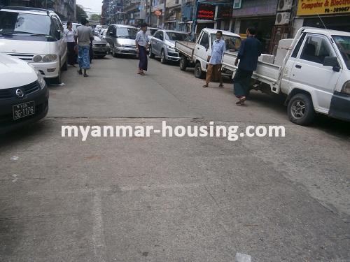 Myanmar real estate - for sale property - No.2600 - Condo for sale in Kyaukdadar! - View of the street.