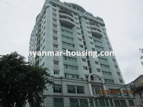 Myanmar real estate - for sale property - No.2601 - Good condo for sale in Central Tower! - Front view of the building.