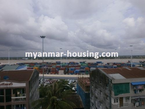 Myanmar real estate - for sale property - No.2603 - Condo in Ahlone is ready for sale! - View of the river.