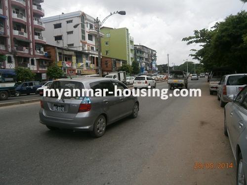 Myanmar real estate - for sale property - No.2607 - Nice apartment for sale in Kyauk Myaung! - View of the road.