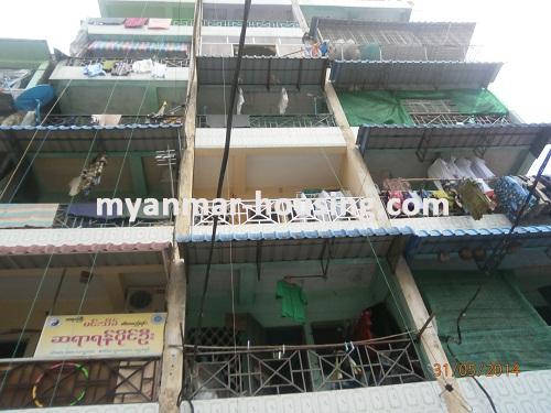 Myanmar real estate - for sale property - No.2610 - Apartment for sale in Sanchaung! - Close view of the building.