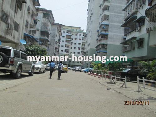 Myanmar real estate - for sale property - No.2615 - Parami Condo now for sale. - View of the road.