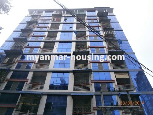 Myanmar real estate - for sale property - No.2617 - Condo in Sanchaung for sale right away! - Close view of the building.