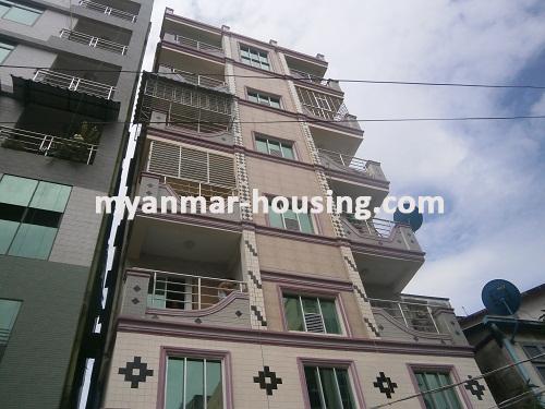 Myanmar real estate - for sale property - No.2631 - Good for shop for sale in Kyee Myin Daing! - Close view of the building.