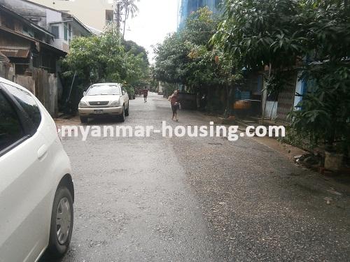 Myanmar real estate - for sale property - No.2631 - Good for shop for sale in Kyee Myin Daing! - View of the street.