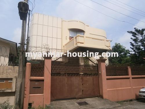 Myanmar real estate - for sale property - No.2635 - House for sale in Kamaryut! - Close view of the building.