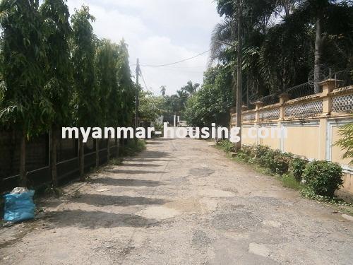 Myanmar real estate - for sale property - No.2635 - House for sale in Kamaryut! - View of the street.