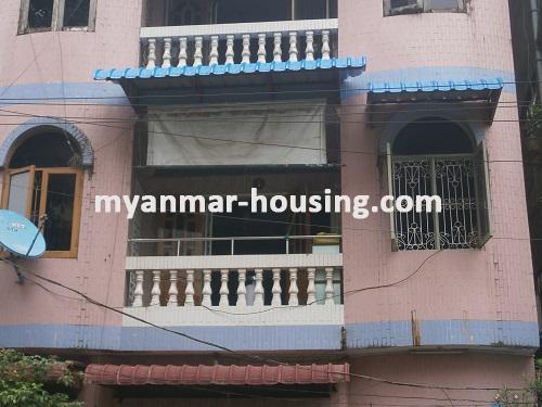 Myanmar real estate - for sale property - No.2644 - Nice apartment near main road for sale in Tarmway! - Close view of the building.