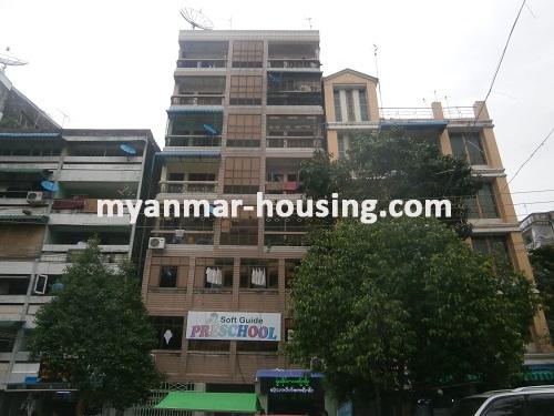 Myanmar real estate - for sale property - No.2645 - Apartment for sale in Tarmway straight away! - Front view of the building.