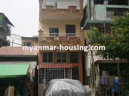 Myanmar real estate - for sale property - No.2648 - Nice apartment for sale in Tarmway! - Front view of the building.