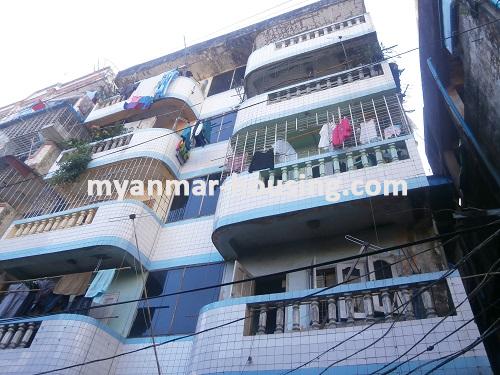 Myanmar real estate - for sale property - No.2664 - Good decorated ground floor now for sale . - Front view of the building.