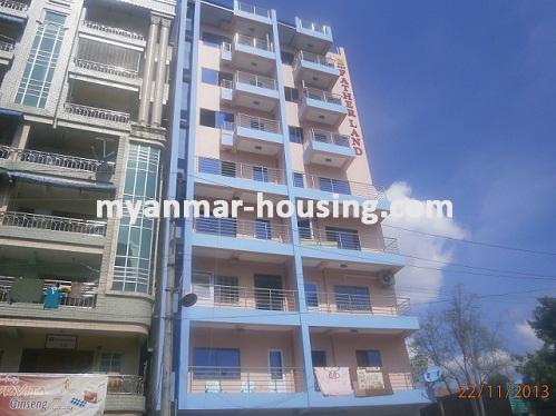 Myanmar real estate - for sale property - No.2669 - Brand new condo in calm and quiet area! - Front view of the building.