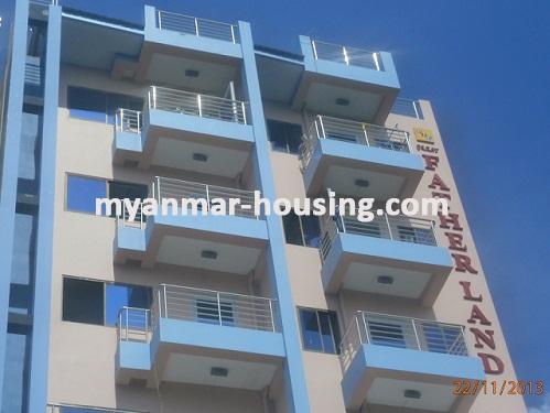 Myanmar real estate - for sale property - No.2669 - Brand new condo in calm and quiet area! - Close view of the building.