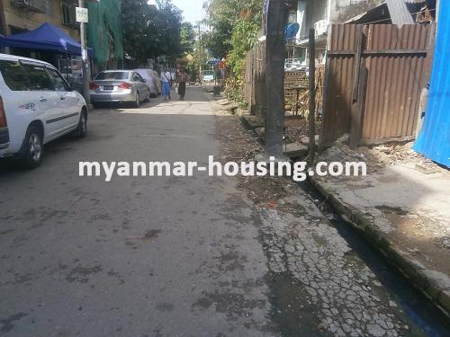 Myanmar real estate - for sale property - No.2899 - The spacious room for sale- Sanchaung Township! - View of the street.