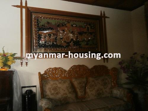 Myanmar real estate - for sale property - No.2939 - Good for sale Landed house at Mayongone! - View of the Living room.