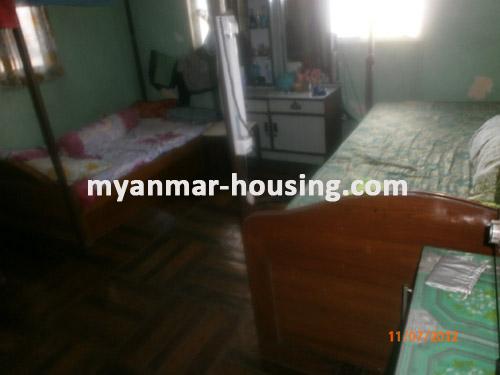 Myanmar real estate - for sale property - No.899 - Landed hooues to sell in Kyeemyindaing Township! - view of the bed room