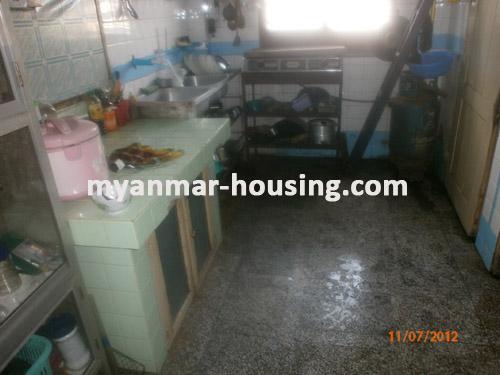 Myanmar real estate - for sale property - No.899 - Landed hooues to sell in Kyeemyindaing Township! - View of the kitchen room