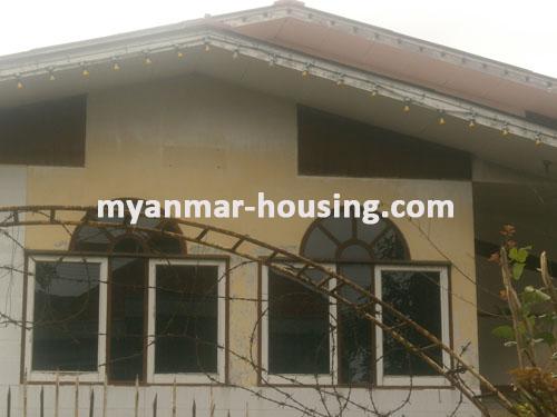 缅甸房地产 - 出售物件 - No.934 - Very good landed house in popular area, Ba Yint Naung Yeik Thar (4) Lane. - view of the building.